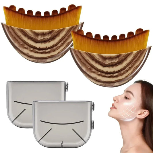 Lymphatic Contour Face Brush, Lymphatic Drainage Massager for Face,Ergonomically Designed to Fit The Skin Precisely and Reli